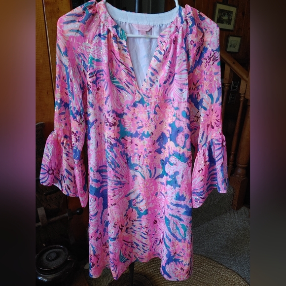 Lilly Pulitzer Matilda Silk Tunic Dress Sx.XS - Picture 4 of 9
